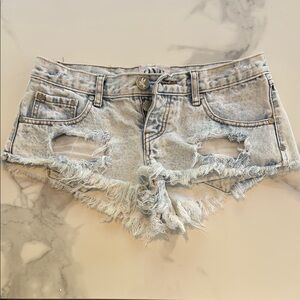 One Teaspoon Blue Vintage Jean Shorts